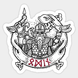 Odin of vikings Sticker